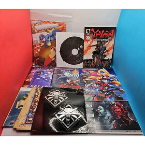 Lot Of Video Game Promo Items : Soundtrack, Comic, Postcards, Posters Etc.